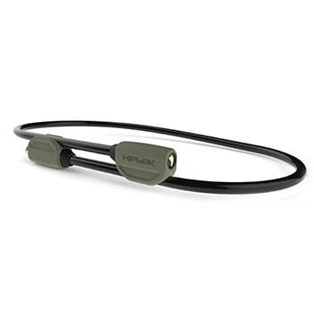 HIPLOK POP WEARABLE 1.3m STEEL CABLE LOCK GREEN