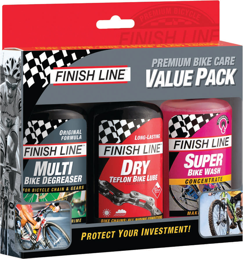 FINISH LINE VALUE PACK DEGREASE/WASH/LUBE POLISH