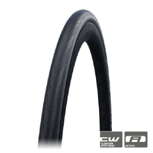 Schwalbe Lugano Endurance Clincher Wire Tire Black