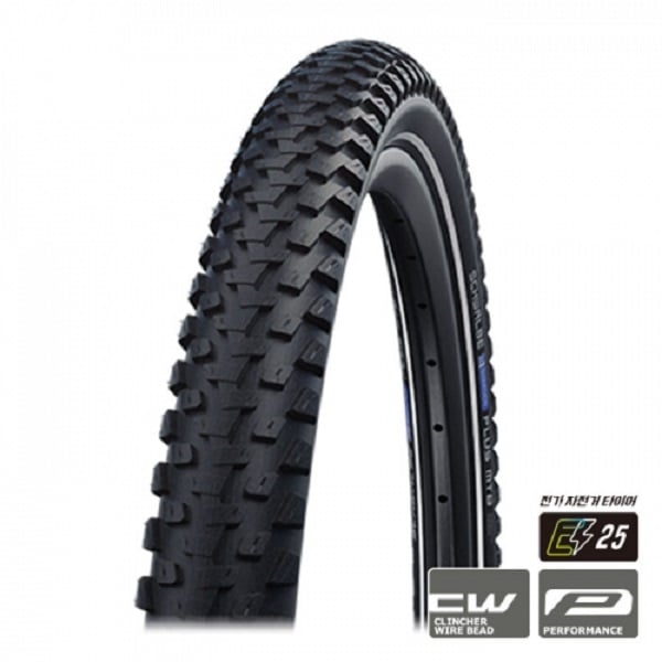 Schwalbe Marathon Plus MTB Clincher Wire Tire Black