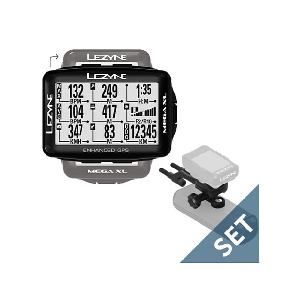 Lezyne Mega GPS XL + Direct X Lock Mount Set