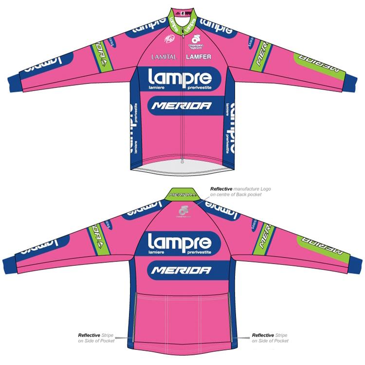 Merida Lampre Team Wind Jacket Long Sleeves