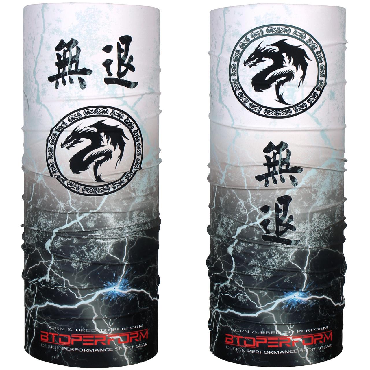 Btoperform No Retreat Thunder White Multi-functional Antimicrobial Headwear MH-103W