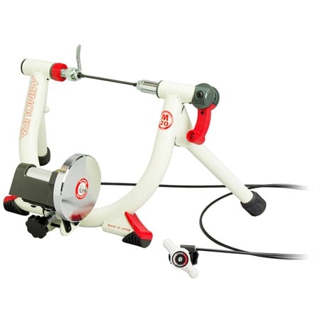 Minoura LiveRide LR241 Mini Cycling Trainer White Riser3