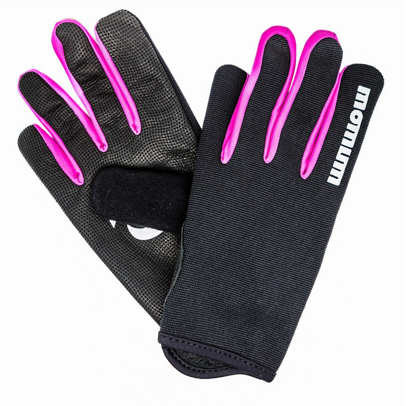 Momum Derma Long Finger Gloves Black Pink