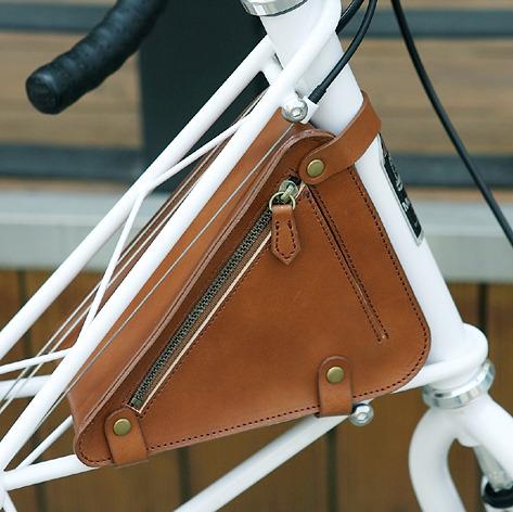 Naborsa Bicycle Leather Bag For Moulton TSR bike