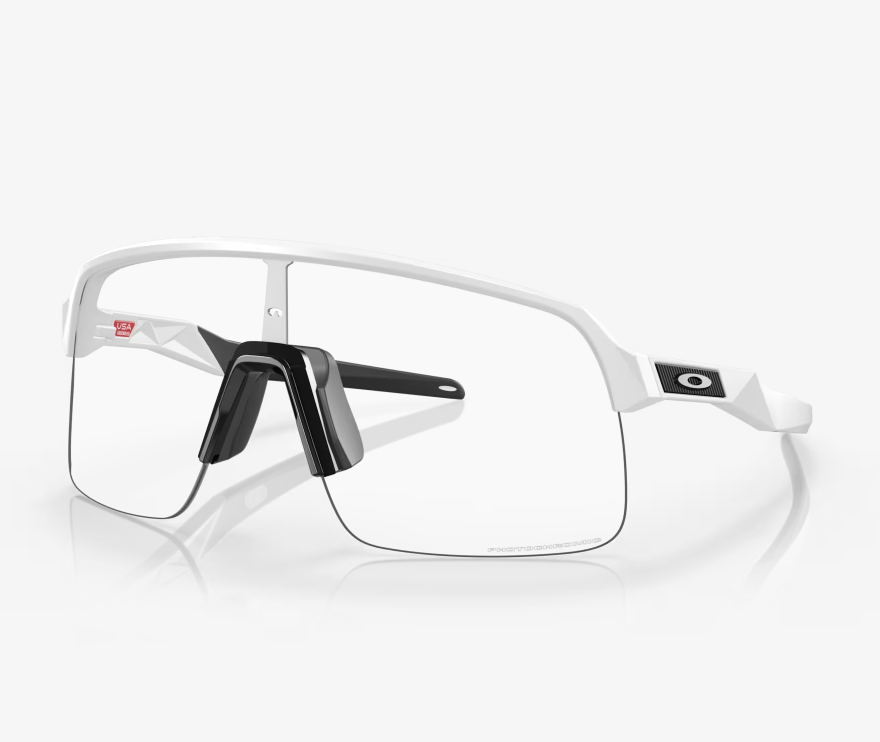 Oakley Sutro Lite Matte White Clear Photochromatic Sunglasses OO9463A-1939