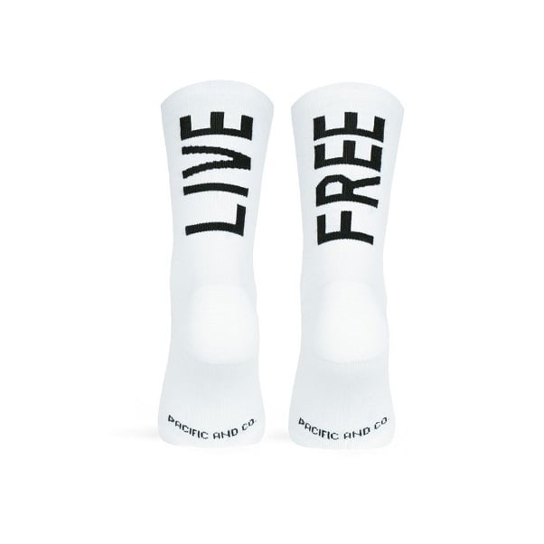 Pacific and Co Sports Long Socks Live Free