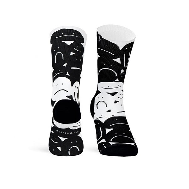 Pacific and Co Sports Long Socks Faces