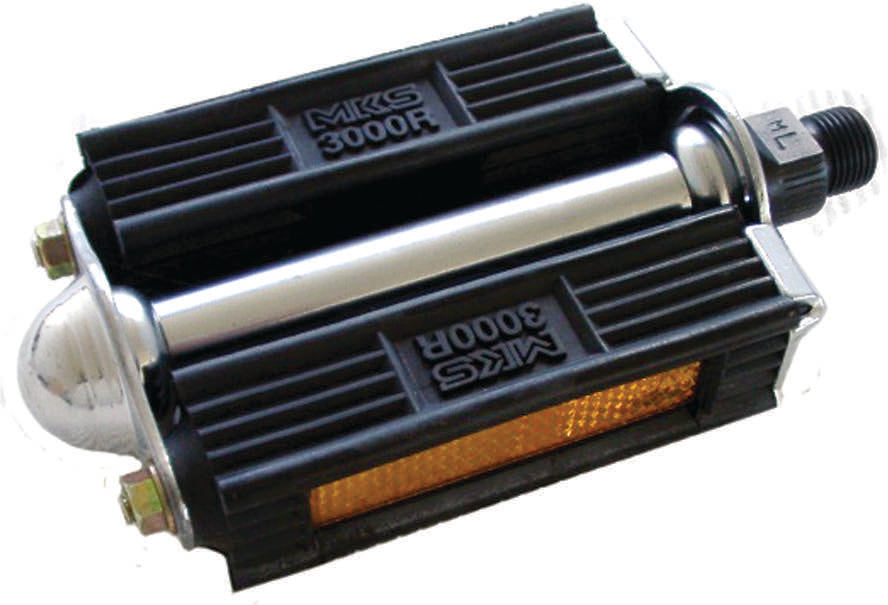 PEDAL ROAD 9/16 BLK RUB MKS 3000R