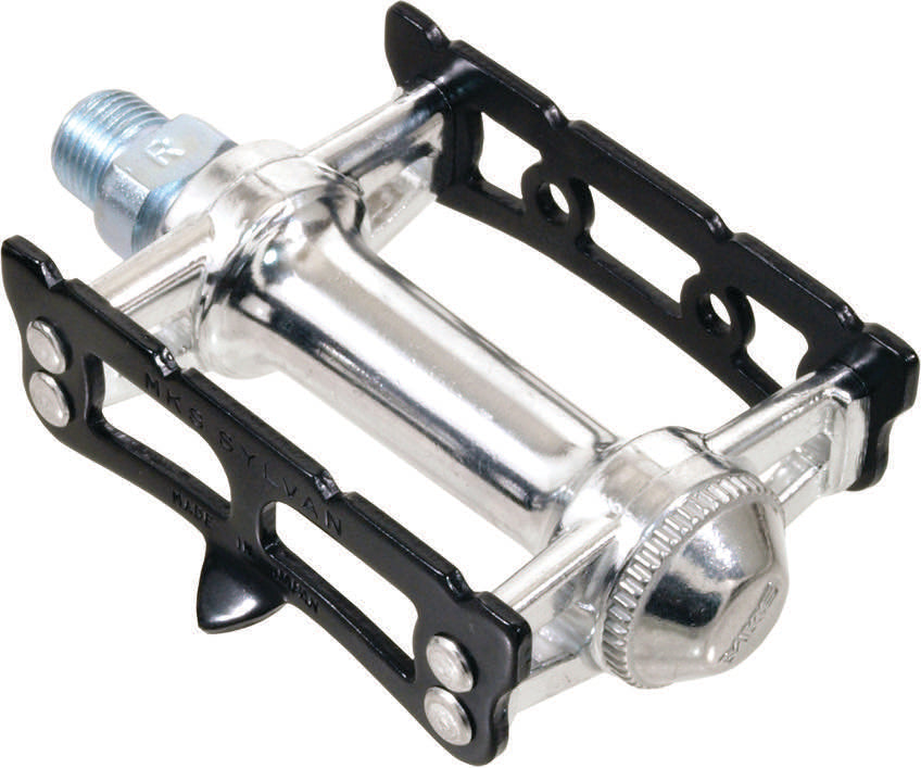 PEDAL ROAD TRACK 9/16 AL SIL/BLK MKS SYLVAN