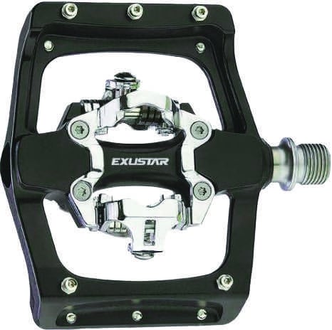 PEDAL CLIPLESS SPD DBL SIDE W/PLATFORM BLK EXUSTAR PM-820