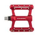 Pedal Platform BMX CNC Body W/Grip Pins Sealed Red Exustar