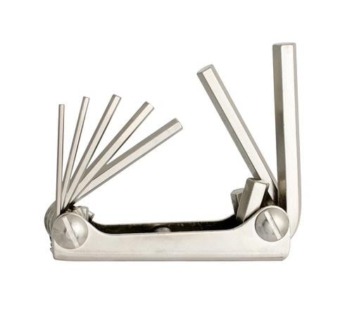 Unior Set of Hexagon Wrenches in Metal Folding Holder 220 3MH 