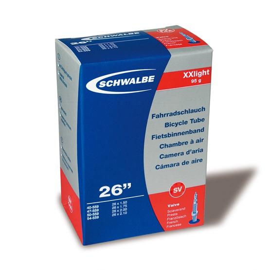 Schwalbe SV14A XX-Light Presta Bicycle Inner Tube 26x1.5~2.10