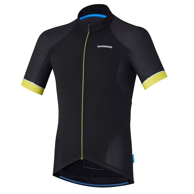 Shimano Escape Jersey Short Sleeves Black Limeyellow 2017