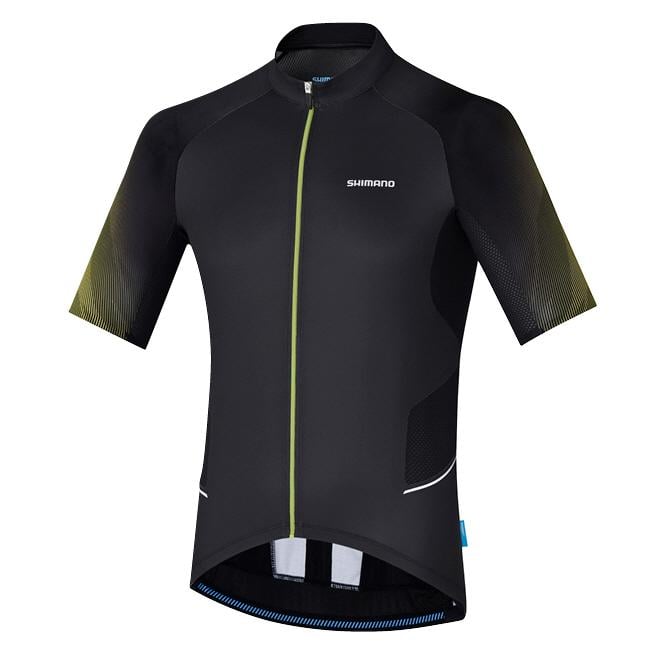 Shimano Mirror Cool Jersey Short Sleeves Black Limeyellow 2017