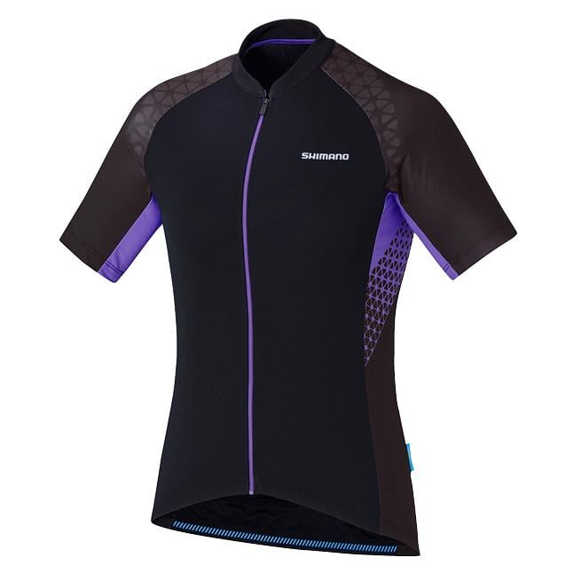 Shimano Escape Womens Jersey Short Sleeves Black Violet 2017