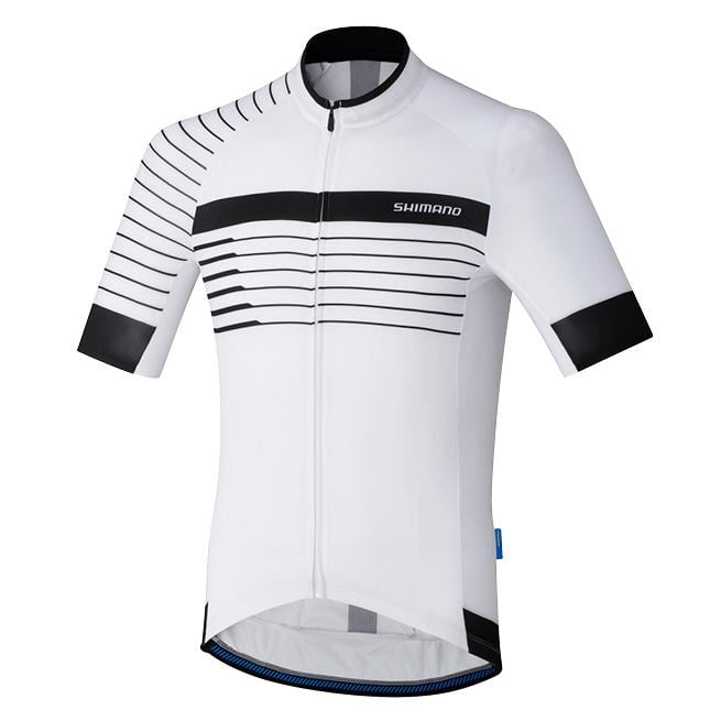 Shimano Breakaway Print Jersey Short Sleeves White Black