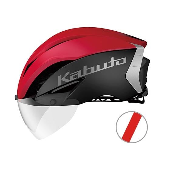 OGK Aero R1 Helmet Matte Black/Red