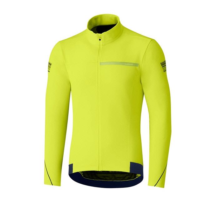 Shimano Thermal Long Sleeve Winter Jersey Neon Yellow