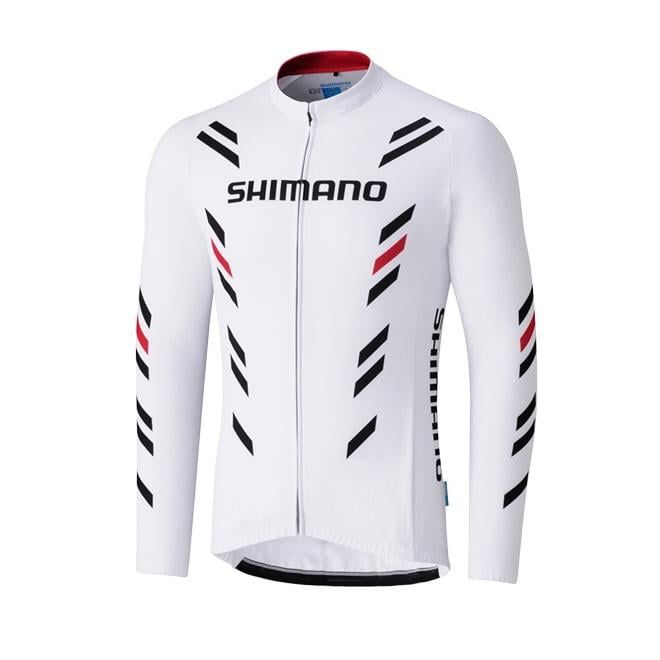 Shimano Thermal Print Long Sleeve Jersey-White