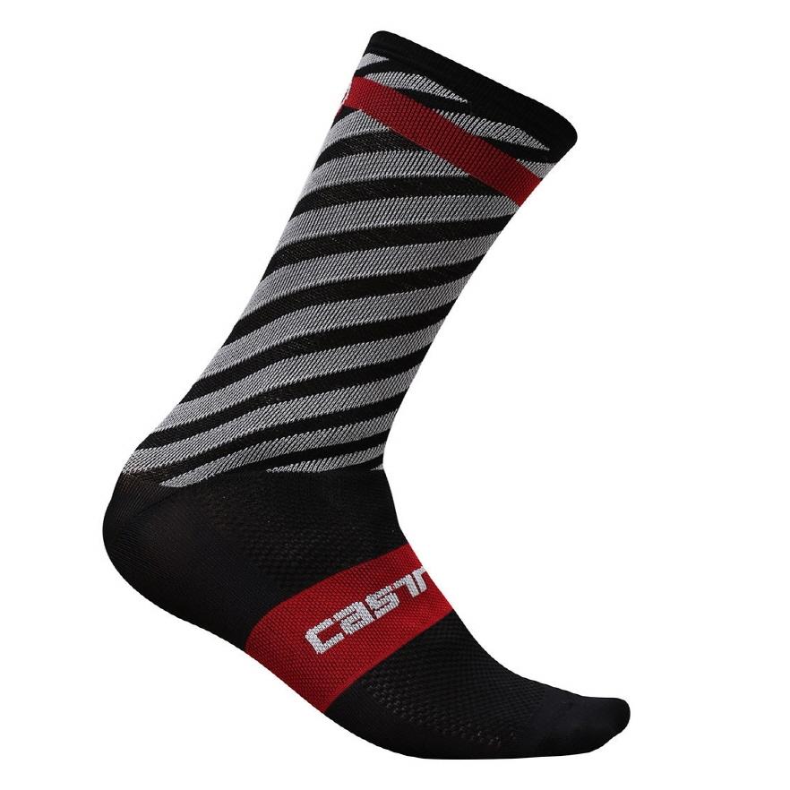 Castelli Free Kit 13 Socks Black/Red