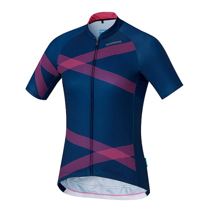 Shimano Womens Team Jersey - Navy PInk