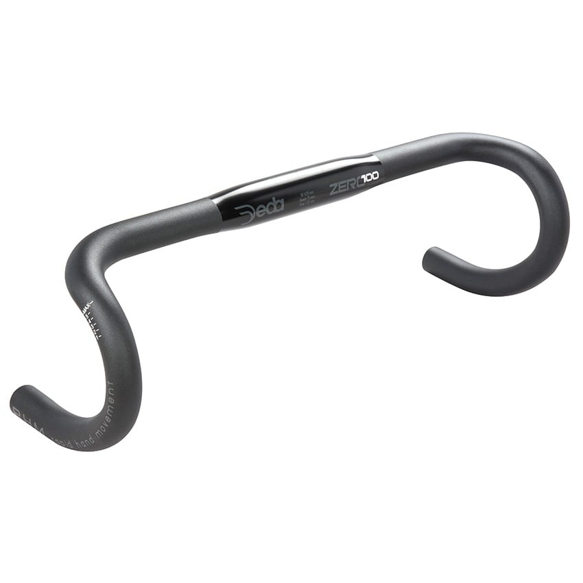Deda Handlebar ZERO 100 RHM 100 RHM, Aluminium Matt Black 18 