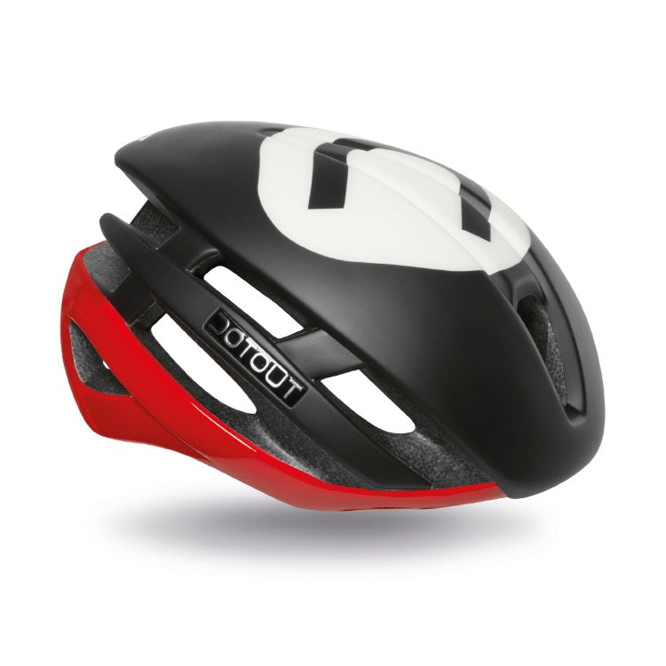 Dotou Kabrio Helmet Shiny Red-Matt Black-Matt Black
