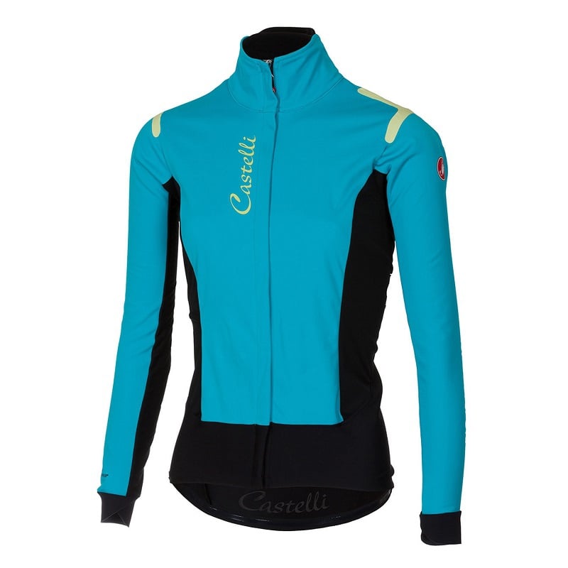 Castelli Alpha Ros Women Jacket Tourquoise Black