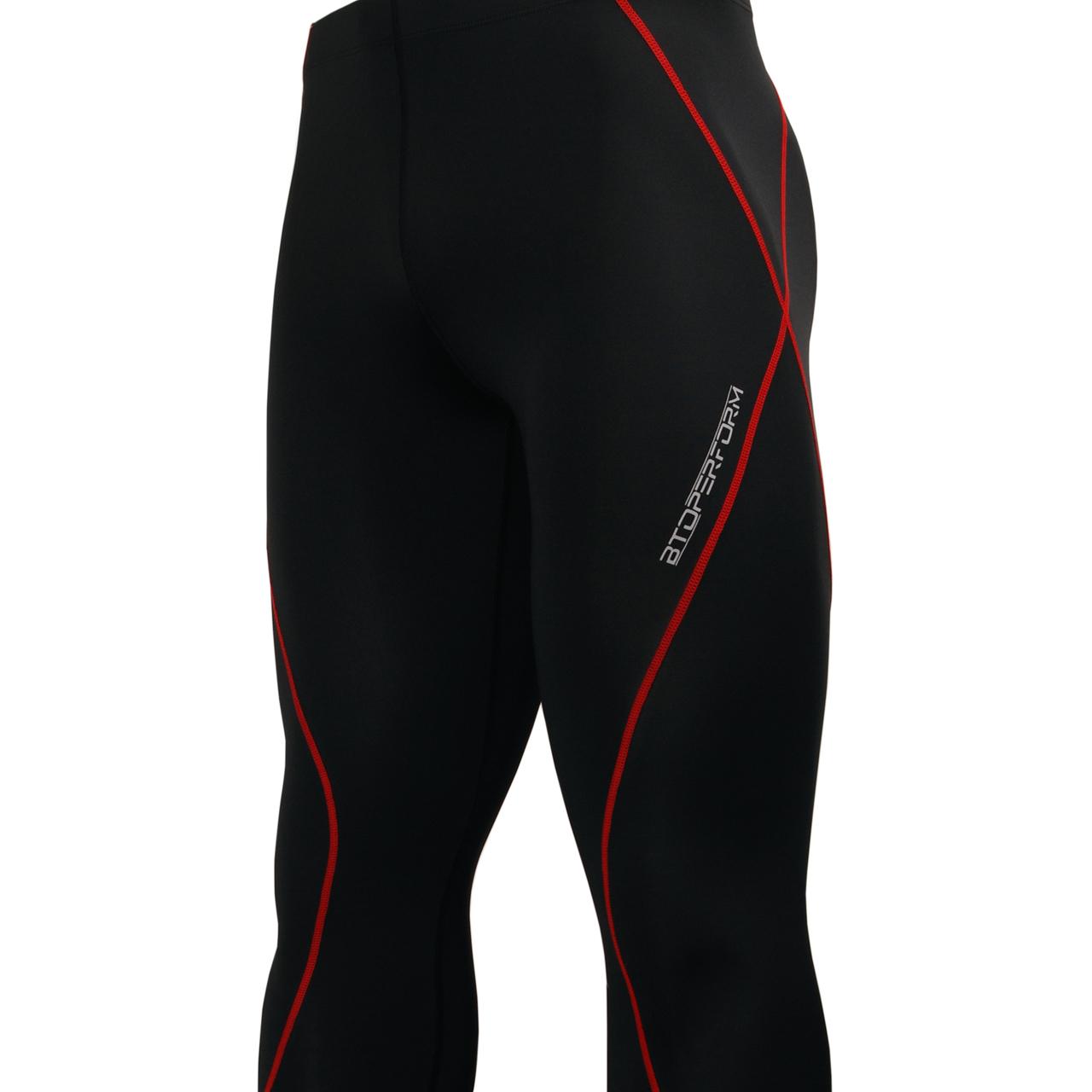 Btoperform Basic BaseLayer Compression MMA Sport BottomS Red Line