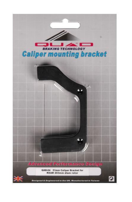 QAB-04 51mm Caliper Mounting Bracket for Rear 203mm diam rotor