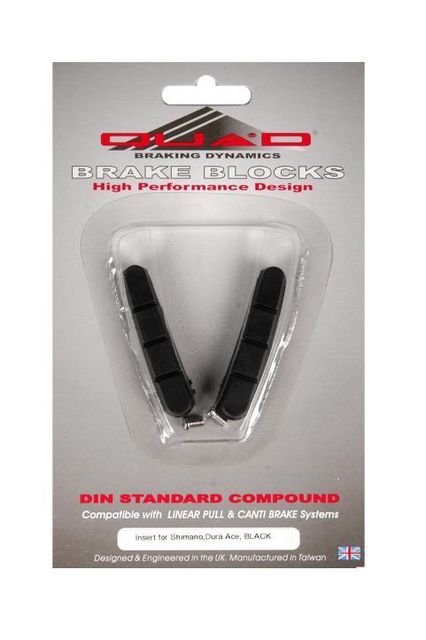 Quad Dura-Ace V brake Shoes Pads Road Bike Black