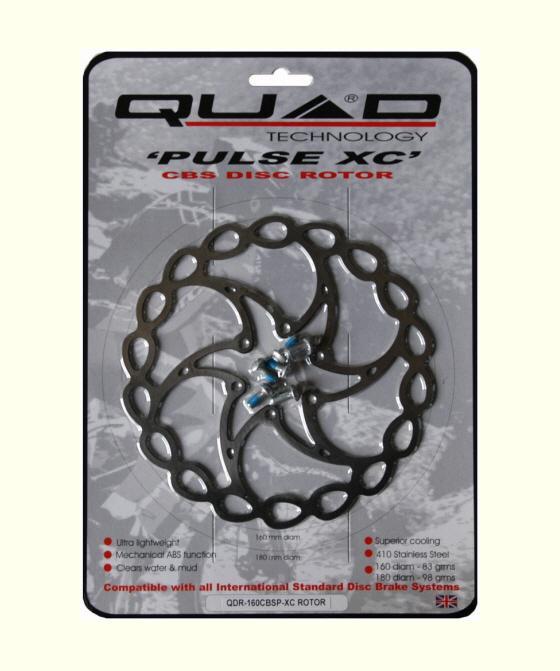 Quad Pulse XC Mountain Bike Disc Brake Rotor 160mm