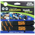 ROK ADJUSTABLE STRETCH STRAP 12"-42" BLACK / ORANGE