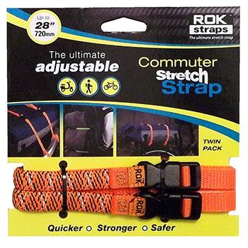 Rok Commuter Stretch Strap 12-28inch Orange