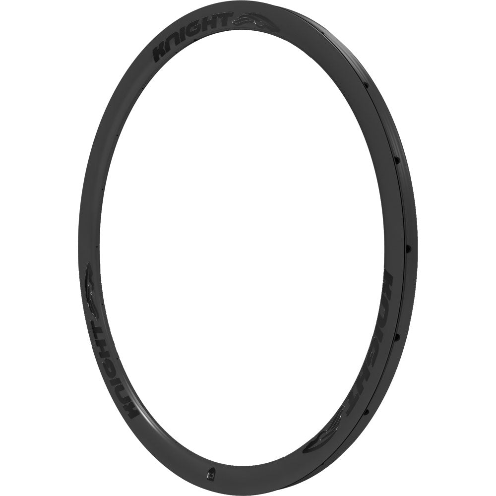 Knight 35 Carbon Disc CX Tubular Rim - Black 700c