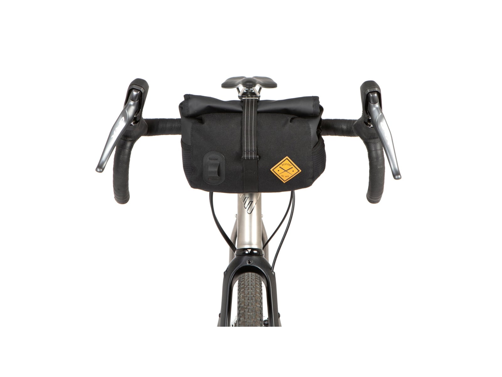 Restrap Rolltop Canister Bag Handlebar Bag Black 4L