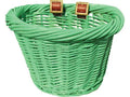 Colorbasket Wicker Jr Strap-on Bike Basket Green