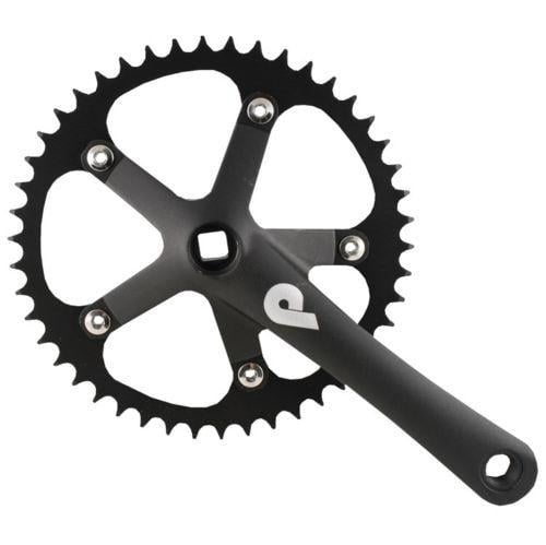 Pake Track Bicycle Crank Set 1-8inch 170mm Black