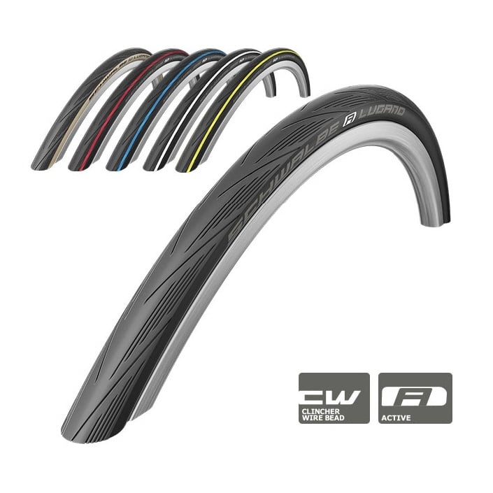Schwalbe Road 700C Lugano Kryncher Lugano Wire New Pattern 700x25C (Black)