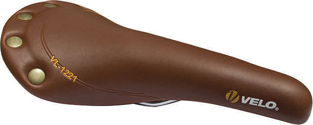 VELO PLUSH STUD RETRO RIVETS BROWN SADDLE