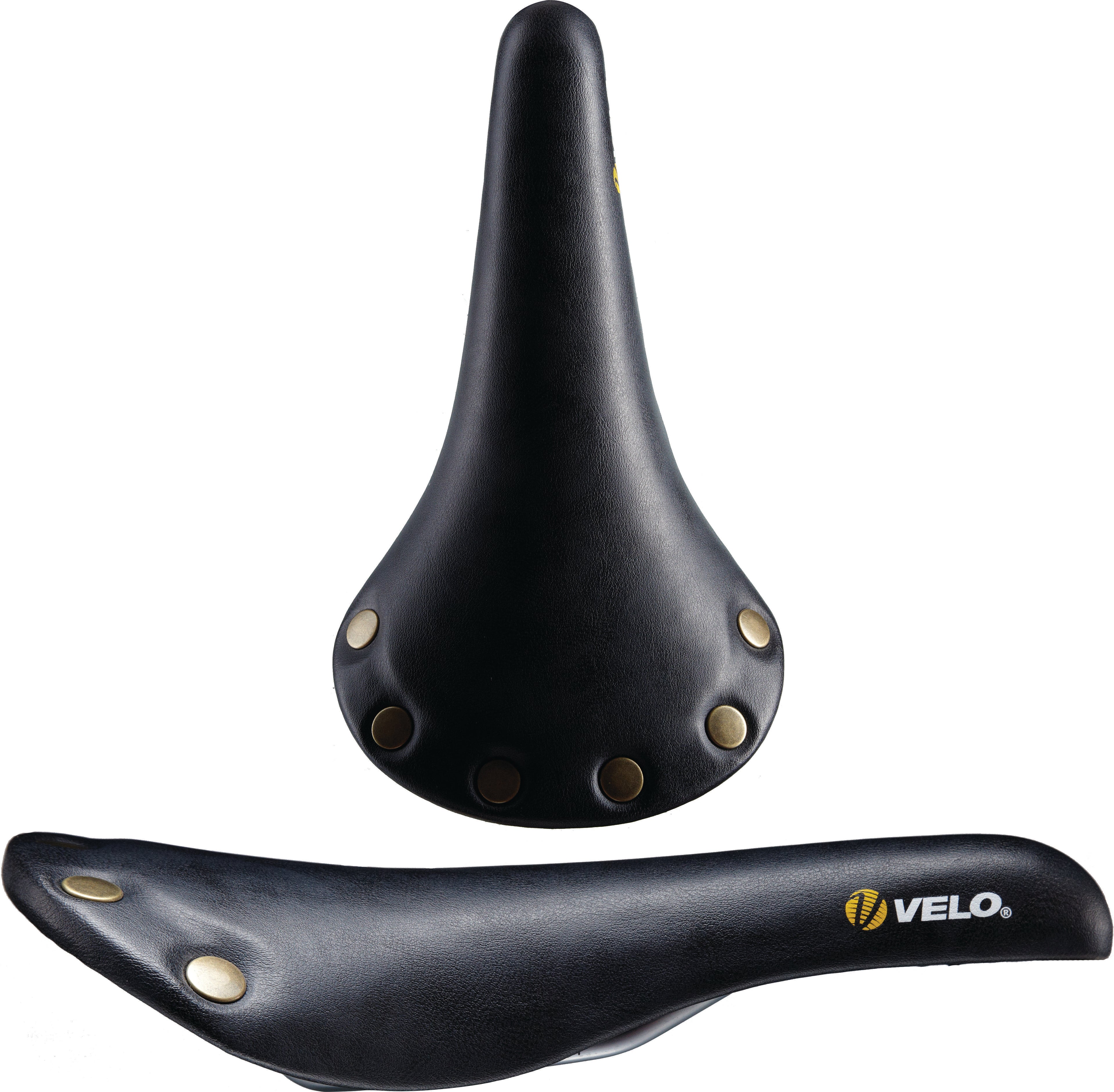 VELO PLUSH STUD RETRO RIVETS BLACK SADDLE