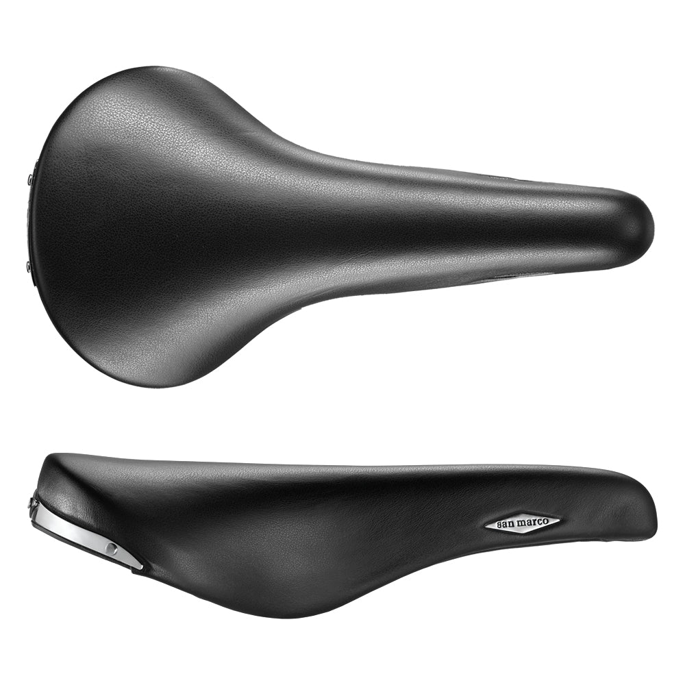 Saddle San Marco Rolls Full Black Smooth Leather 
