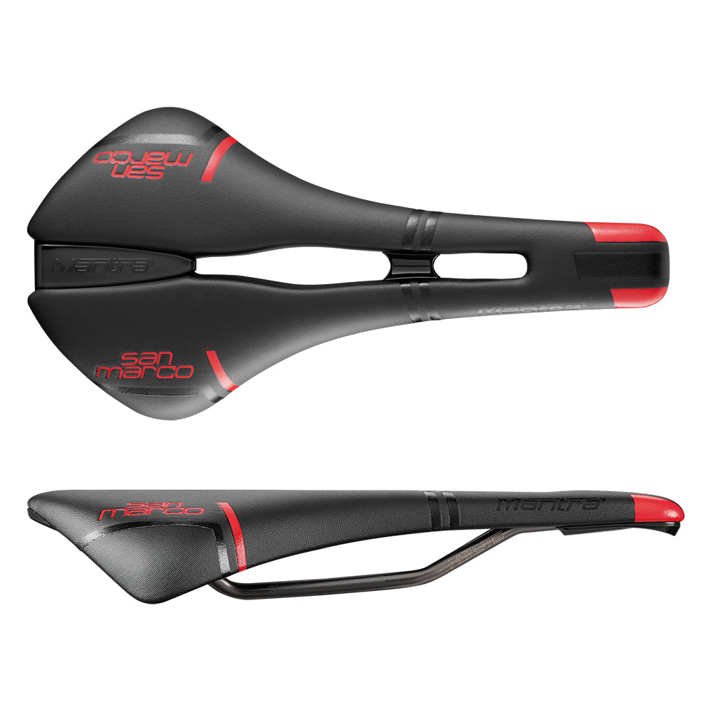 Saddle San Marco Mantra Racing Open Wide Black/Red