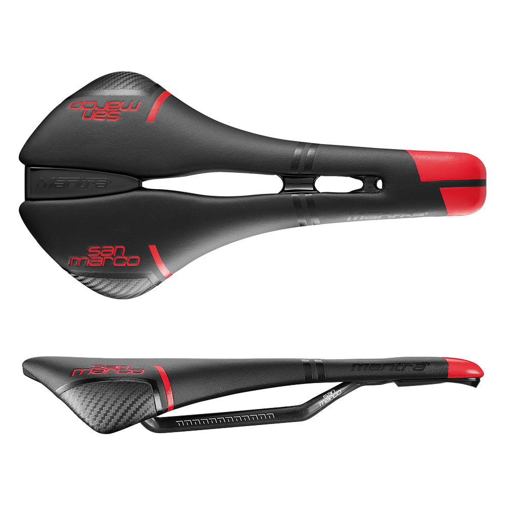 Saddle San Marco Mantra Carbon Fx Open Wide Black/Red