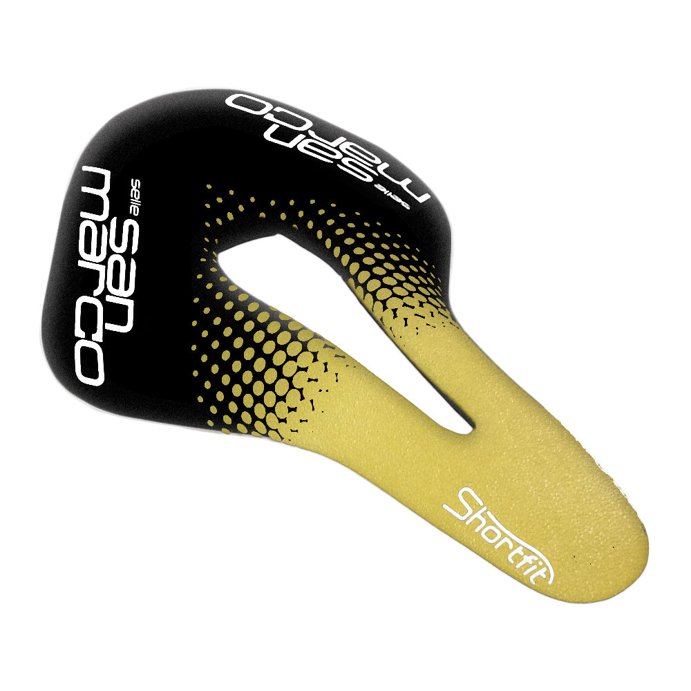 Selle SanMarco Saddle Shortfit Racing Open Team Blk/Gold