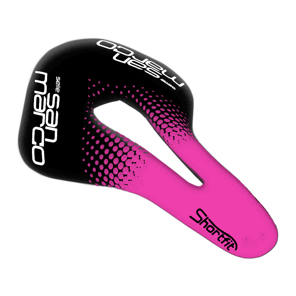 Selle SanMarco Saddle Shortfit Racing Open Team Blk/Pink