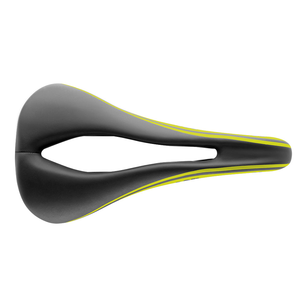 Saddle San Marco Concor Dynamic Open Wide Blk/Yellow Flu